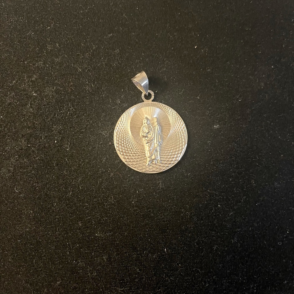 Saint Jude silver 925 medallion